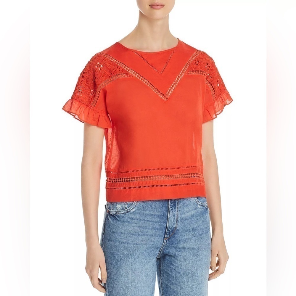 Scotch & soda Broderie Anglaise Top poolside collection